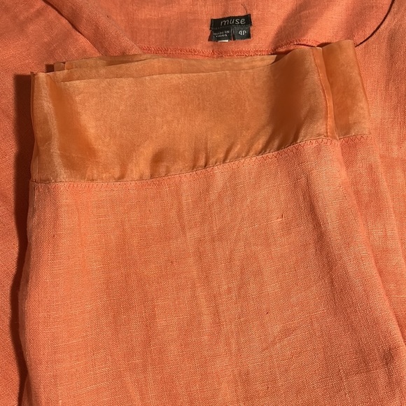 Muse Light Orange Top and Pants Set size 4P - Picture 9 of 11
